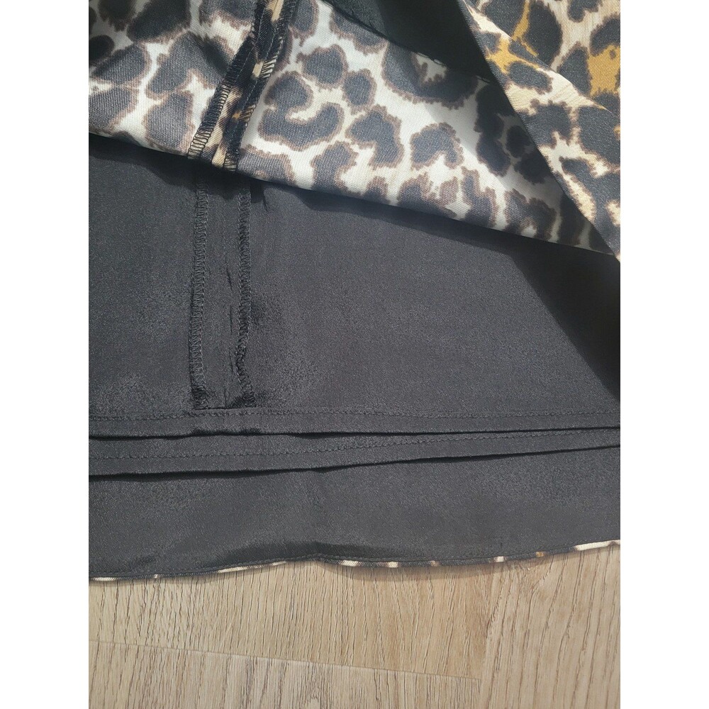 J. CREW leopard animal print sheath dress Modest sleeveless Brown Black Size 2 - Picture 5 of 8